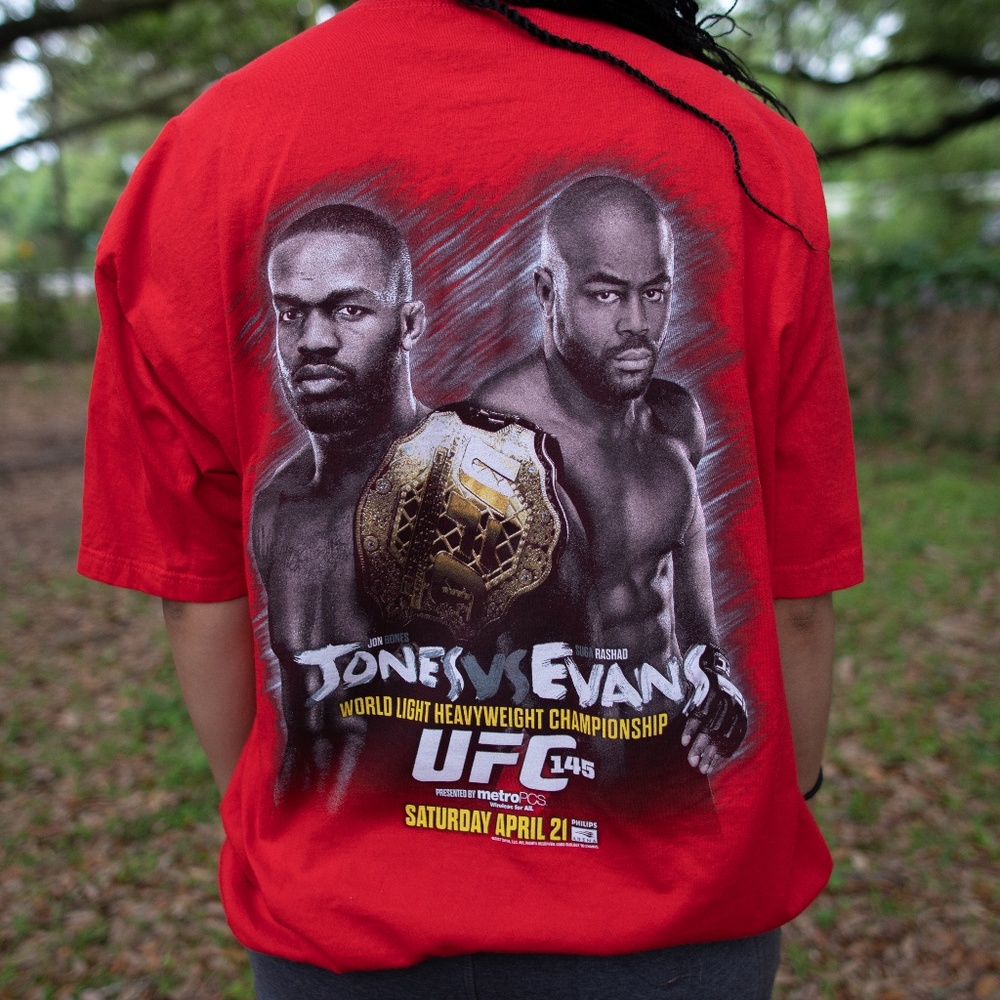 UFC 145 Jones vs Evans 2012 Fight T-shirt size XL.